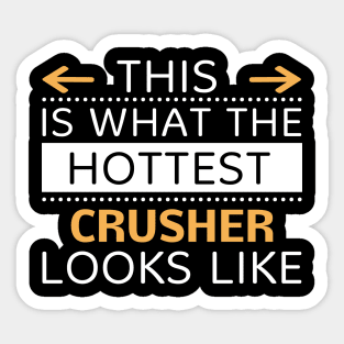 Crusher Looks Like Creative Job Typography Design Sticker